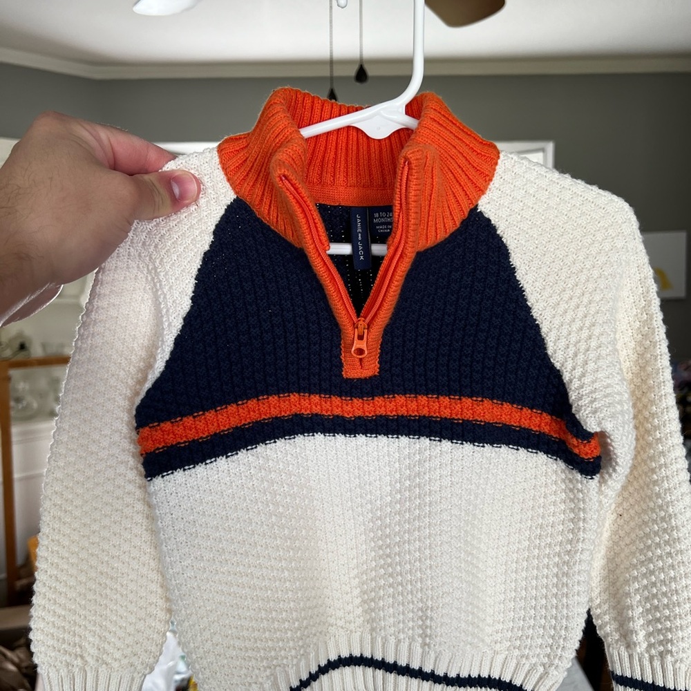 18-24m Kids Janie & Jack quarter zip sweater